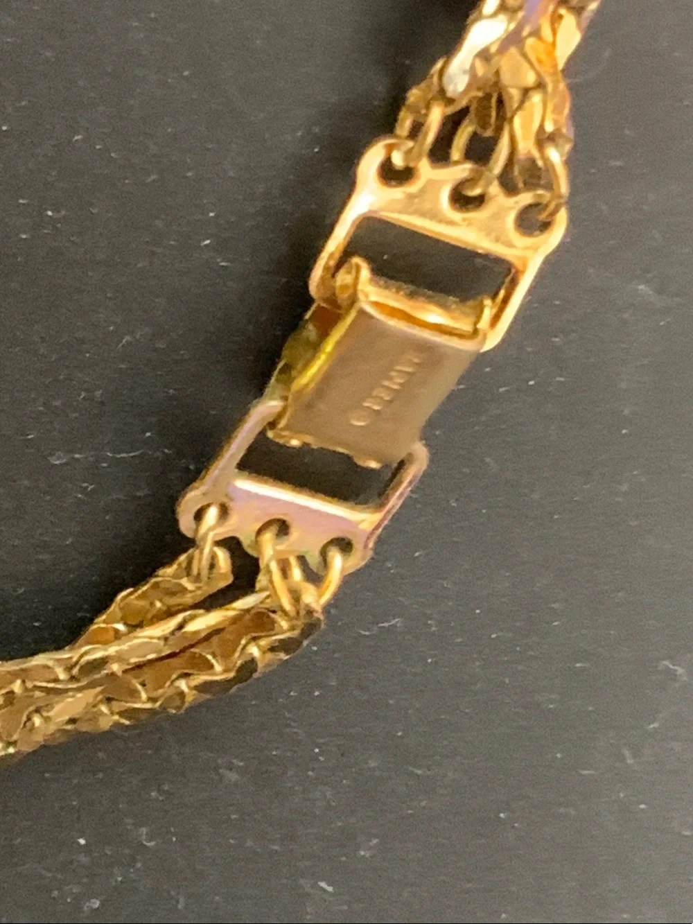 Vintage Napier Gold-Tone Braided triple Strand Necklace